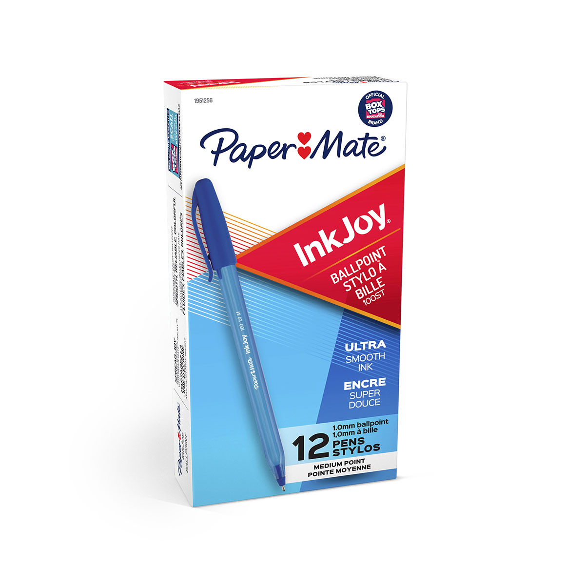 BOLIGRAFO PAPER MATE INKJOY 100ST 1.0MM AZUL 12U