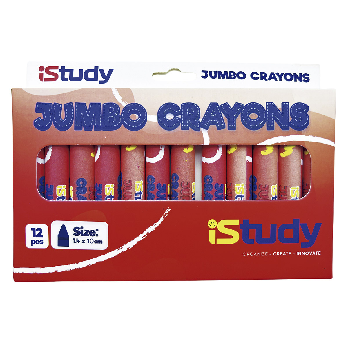 CRAYONES ISTUDY JUMBO REDONDO 12U