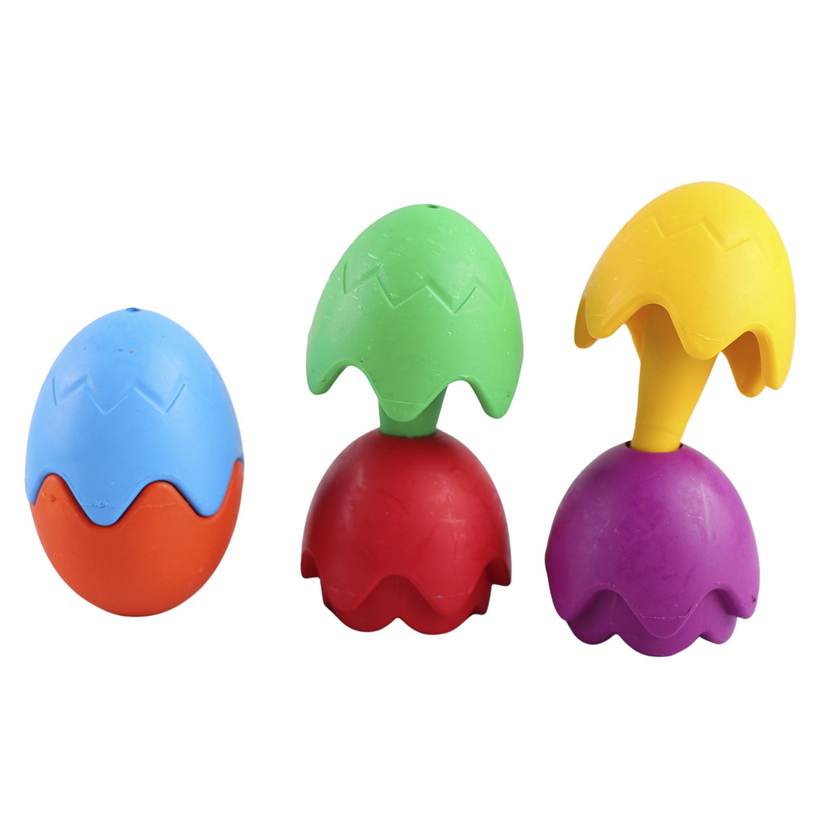 CRAYONES ISTUDY EN FORMA DE HUEVO 3U (2 COLORES CADA PIEZA)