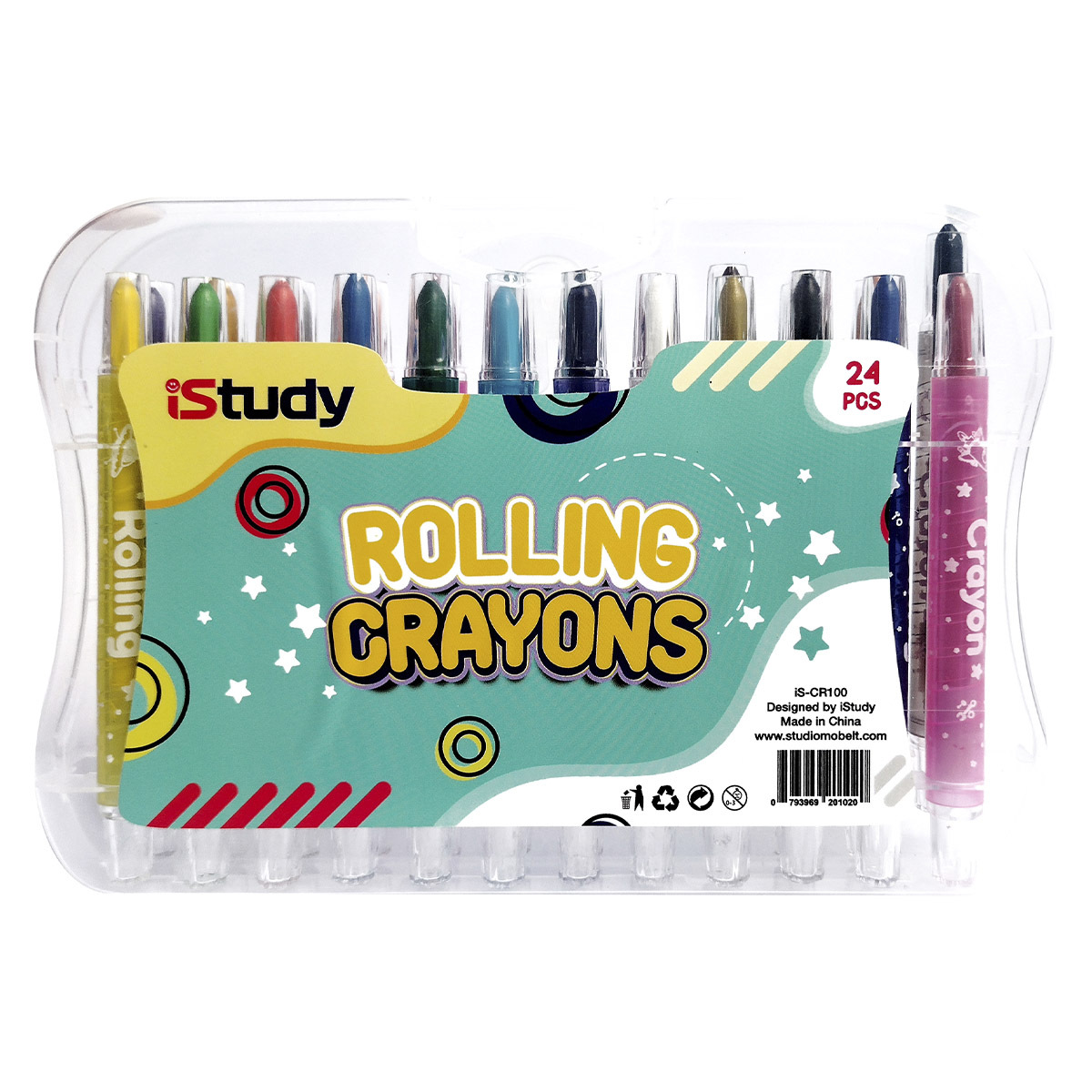 CRAYONES ISTUDY GIRATORIOS 24U