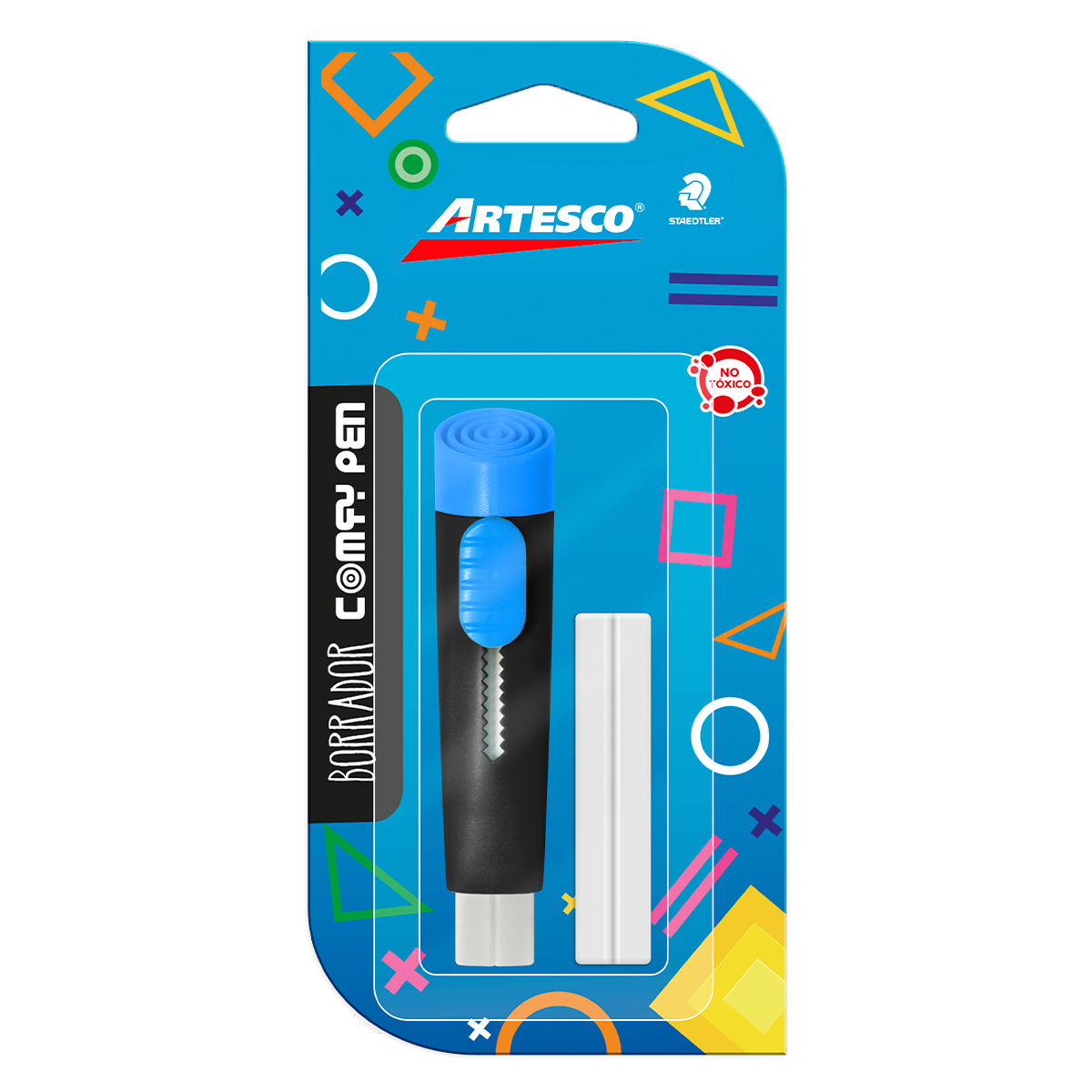 PORTA BORRADOR ARTESCO TRIANGULAR COMFY PEN 1U