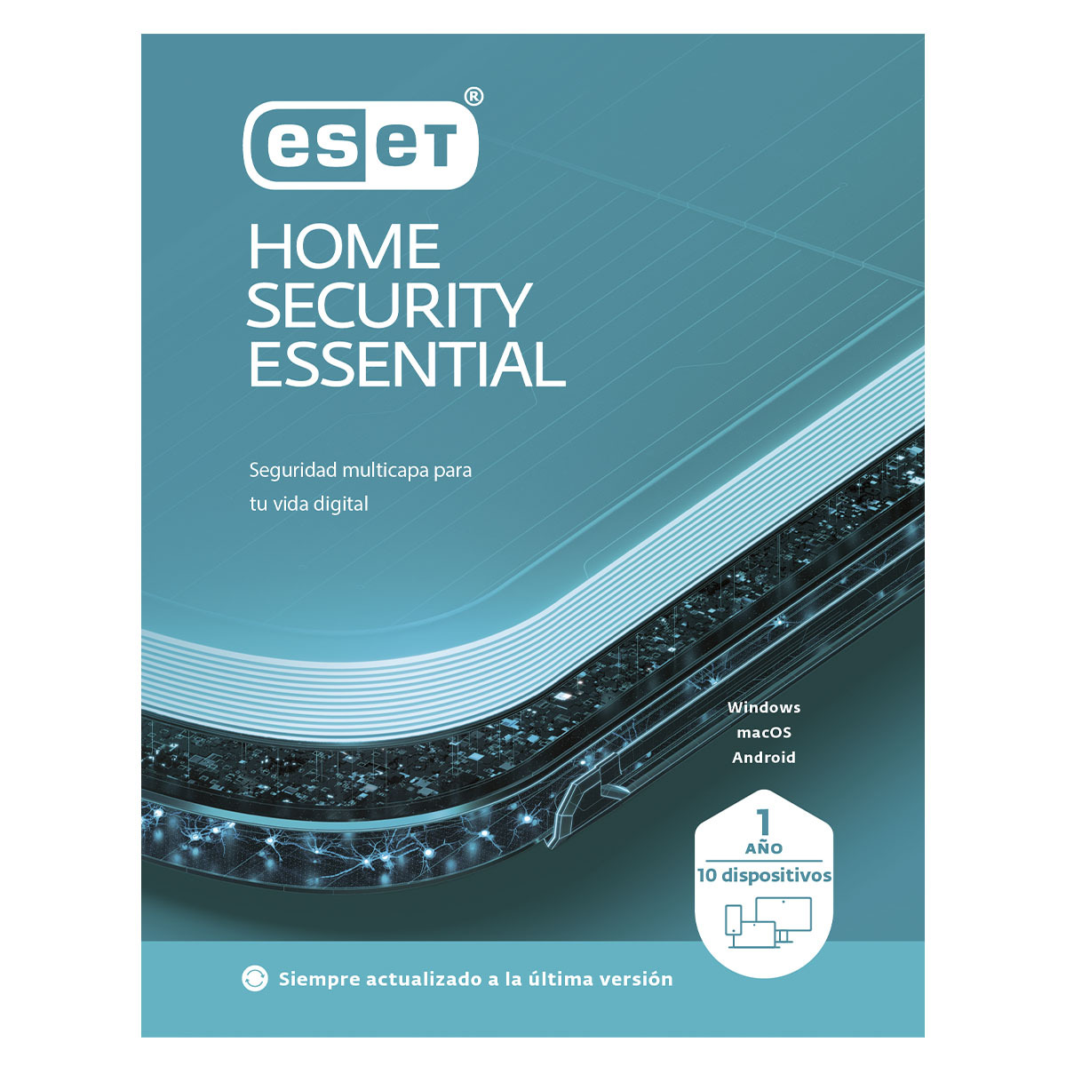 ANTIVIRUS ESET HOME SECURITY ESSENTIAL 1 YEAR 10 DEVICES