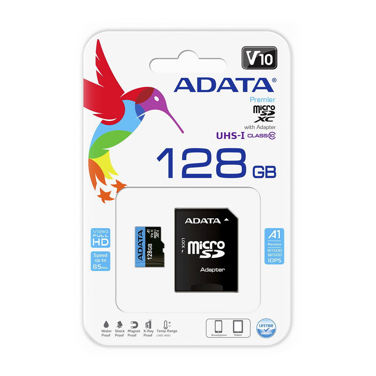 MEMORIA ADATA MICRO SD 128GB AUSDX128GUICL10
