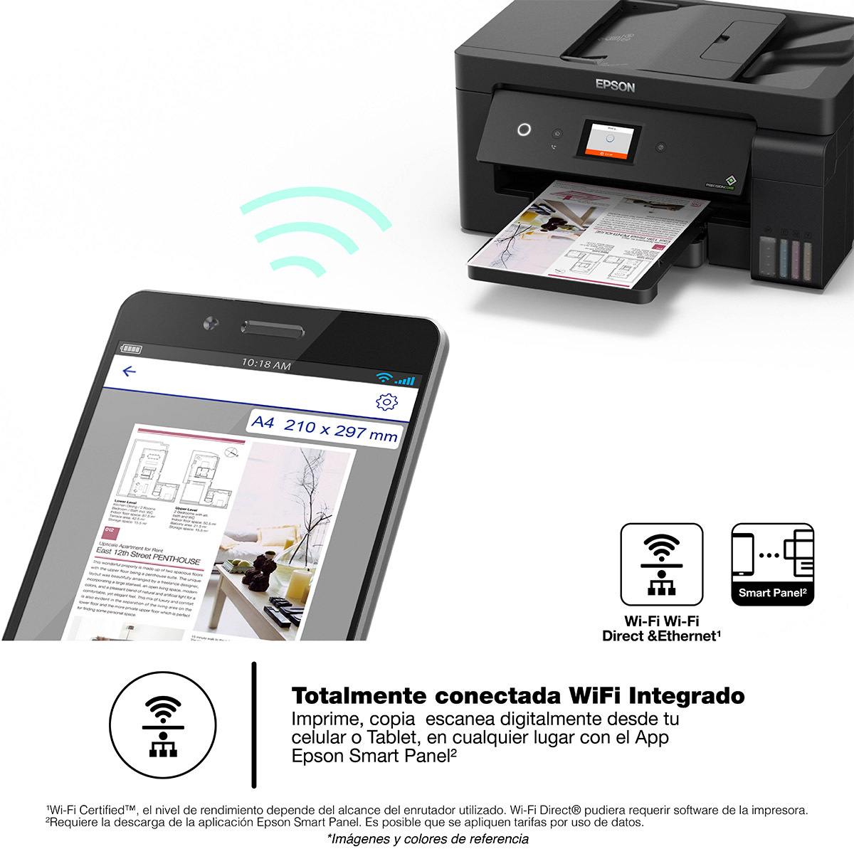 Escanea IMPRESORA MULTIFUNCIONAL EPSON L14150 TANQUE DE TINTA (IMPRIME, COPIA Y ...