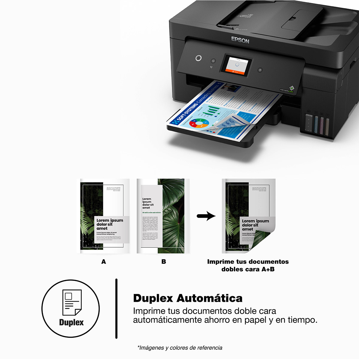 Escanea IMPRESORA MULTIFUNCIONAL EPSON L14150 TANQUE DE TINTA (IMPRIME, COPIA Y ...