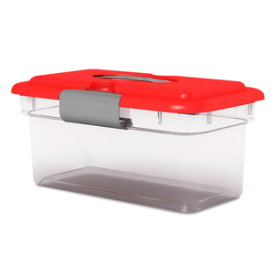 CAJA PLASTICA, ORGANIZADORA, CON TAPA, 6LTS, NEGRA CAJA PLASTICA, ORGANIZADORA, CON TAPA, 6LTS, NEGRA