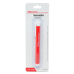 BORRADOR RETRACTIL CON CLIP B/1 OFFICE DEPOT BORRADOR RETRACTIL CON CLIP B/1 OFFICE DEPOT