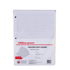 REPUESTO DE HOJAS T/CARTA 100 HJS RAYA OFFICE DEPOT VALUE REPUESTO DE HOJAS T/CARTA 100 HJS RAYA OFFICE DEPOT VALUE