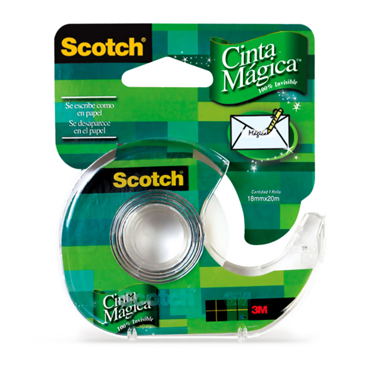 CINTA MAGICA C/DISPENSADOR 18MM X 20mts