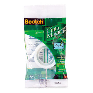 SCOTCH CINTA MÁGICA EN BOLSA, 18 MM X 10 M SCOTCH CINTA MÁGICA EN BOLSA, 18 MM X 10 M