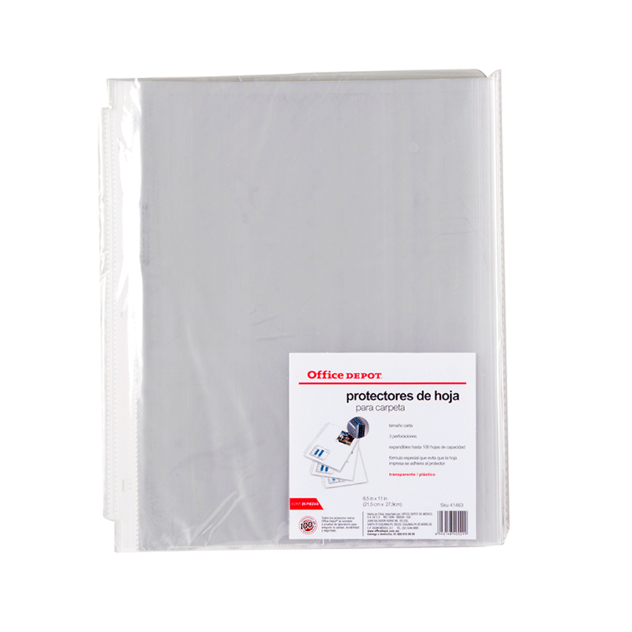 PROTECTOR DE HOJAS EXPANDIBLES T/CARTA P/25 OD