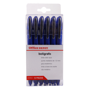 BOLIGRAFO FORAY (PUNTO MEDIANO, AZUL, 12 PIEZAS) BOLIGRAFO FORAY (PUNTO MEDIANO, AZUL, 12 PIEZAS)