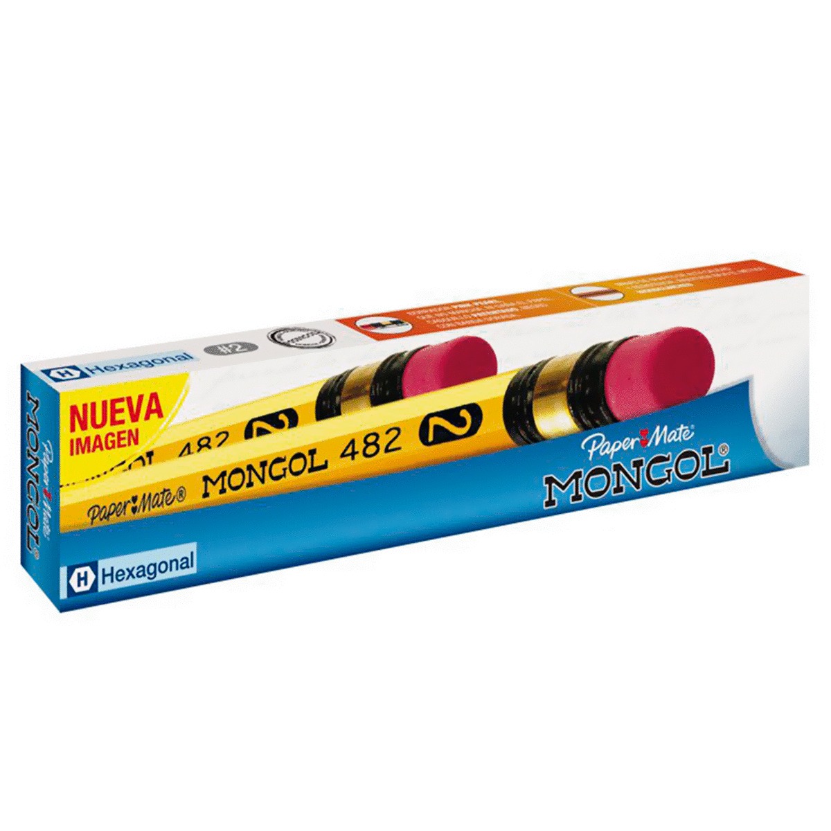 LAPIZ MONGOL GRAFITO HEXAGONAL CAJA 12 UDS