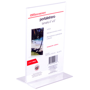 PORTA ROTULO OFFICE DEPOT (4X6 PULGADAS)