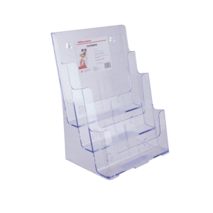 PORTA REVISTAS 3 NIVELES ACRILICO 9.5 W X 12.625 H X 8 D PORTA REVISTAS 3 NIVELES ACRILICO 9.5 W X 12.625 H X 8 D