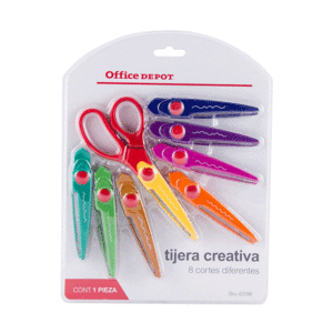 JUEGO DE TIJERAS OFFICE DEPOT (DISEÑOS CREATIVOS)