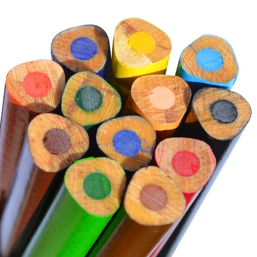 LAPIECES DE COLORES TRIANGULARES C/12