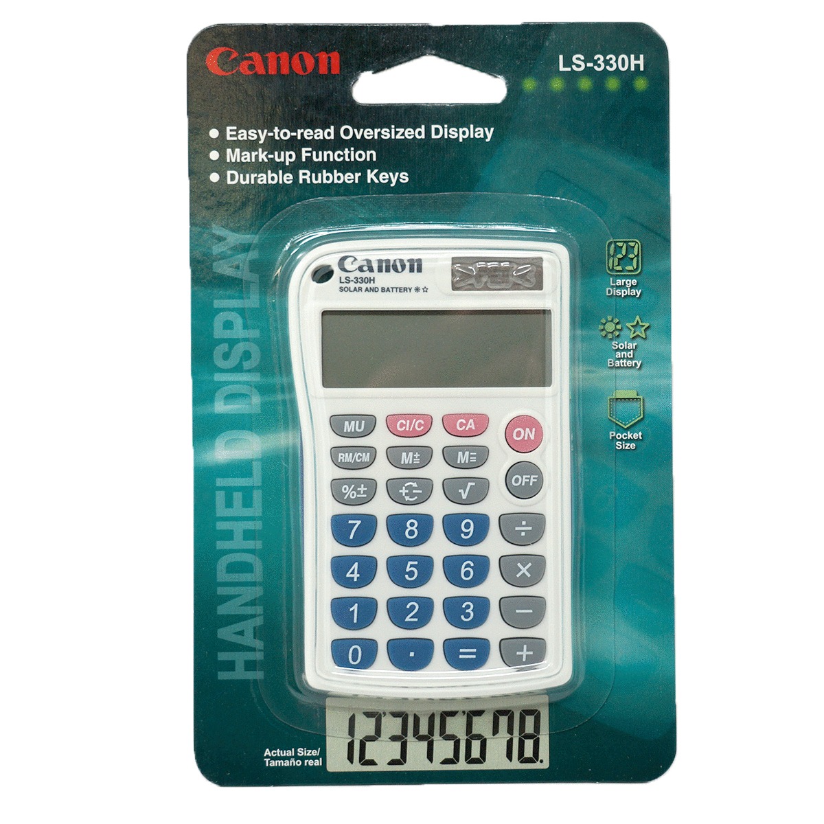 CALCULADORA CANON LS-330H BL (PANTALLA LCD)