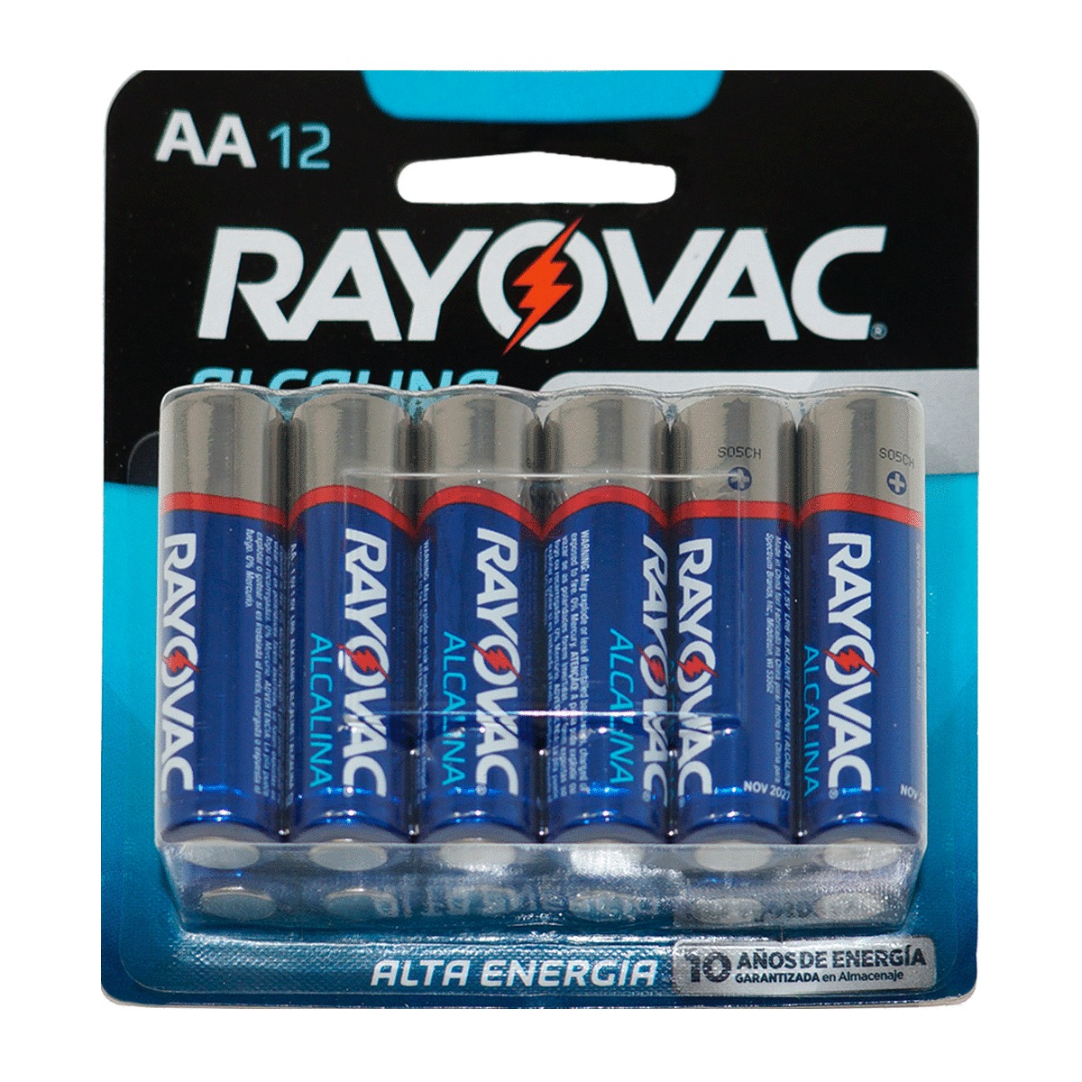 PILA ALCALINA AA RAYOVAC B/12