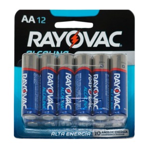 PILA ALCALINA AA RAYOVAC B/12 PILA ALCALINA AA RAYOVAC B/12