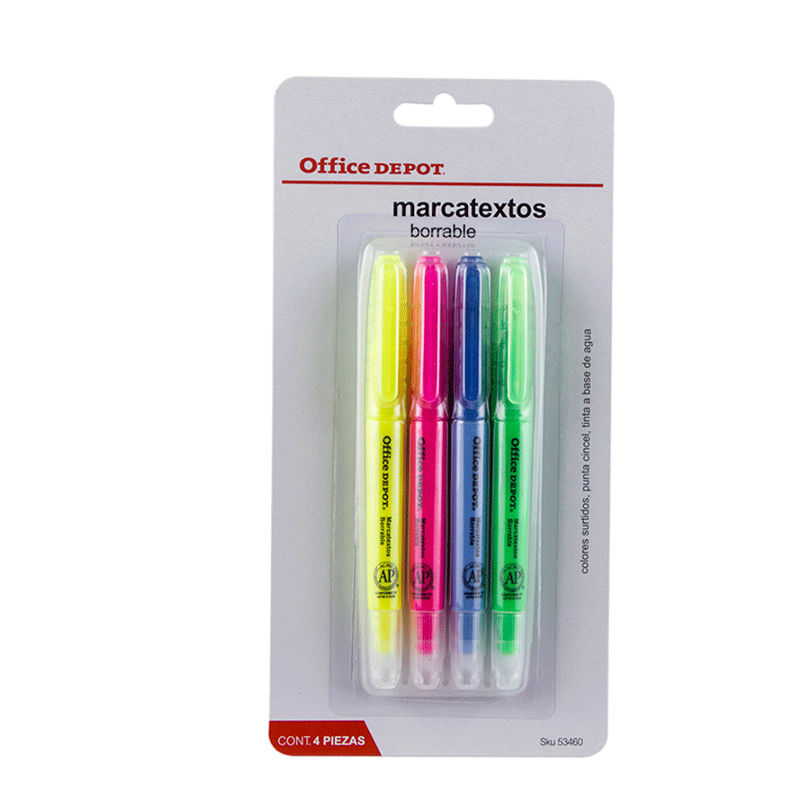 MARCATEXTO BORRABLE AM, RS, AZ, VD 4PZS