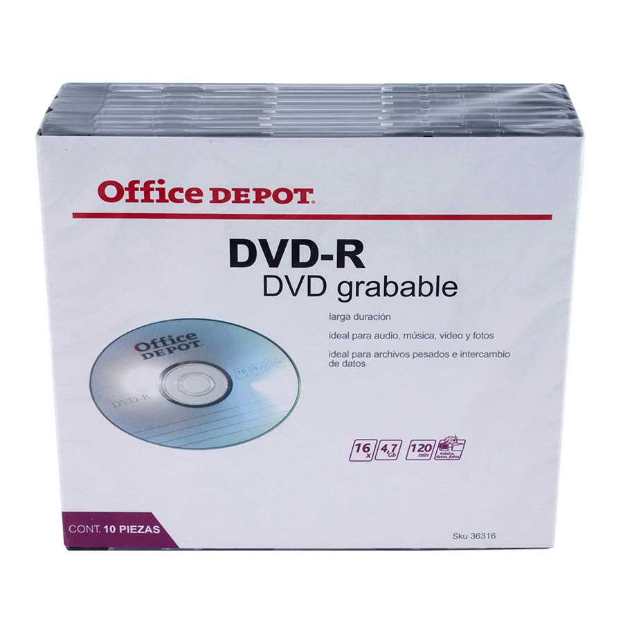 DVD-R 4.7GB 16X 10PK