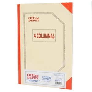 CUADERNO 4 COLUMNAS 50 HOJAS CUADERNO 4 COLUMNAS 50 HOJAS