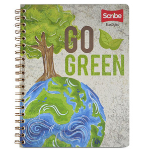 CUADERNO ESPIRAL CUADROS SCRIBE (ECOLOGICO, DOBLE ARILLO, 100 HOJAS) CUADERNO ESPIRAL CUADROS SCRIBE (ECOLOGICO, DOBLE ARILLO, 100 HOJAS)