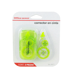 CORRECTOR EN CINTA OFFICE DEPOT (CON REPUESTO)