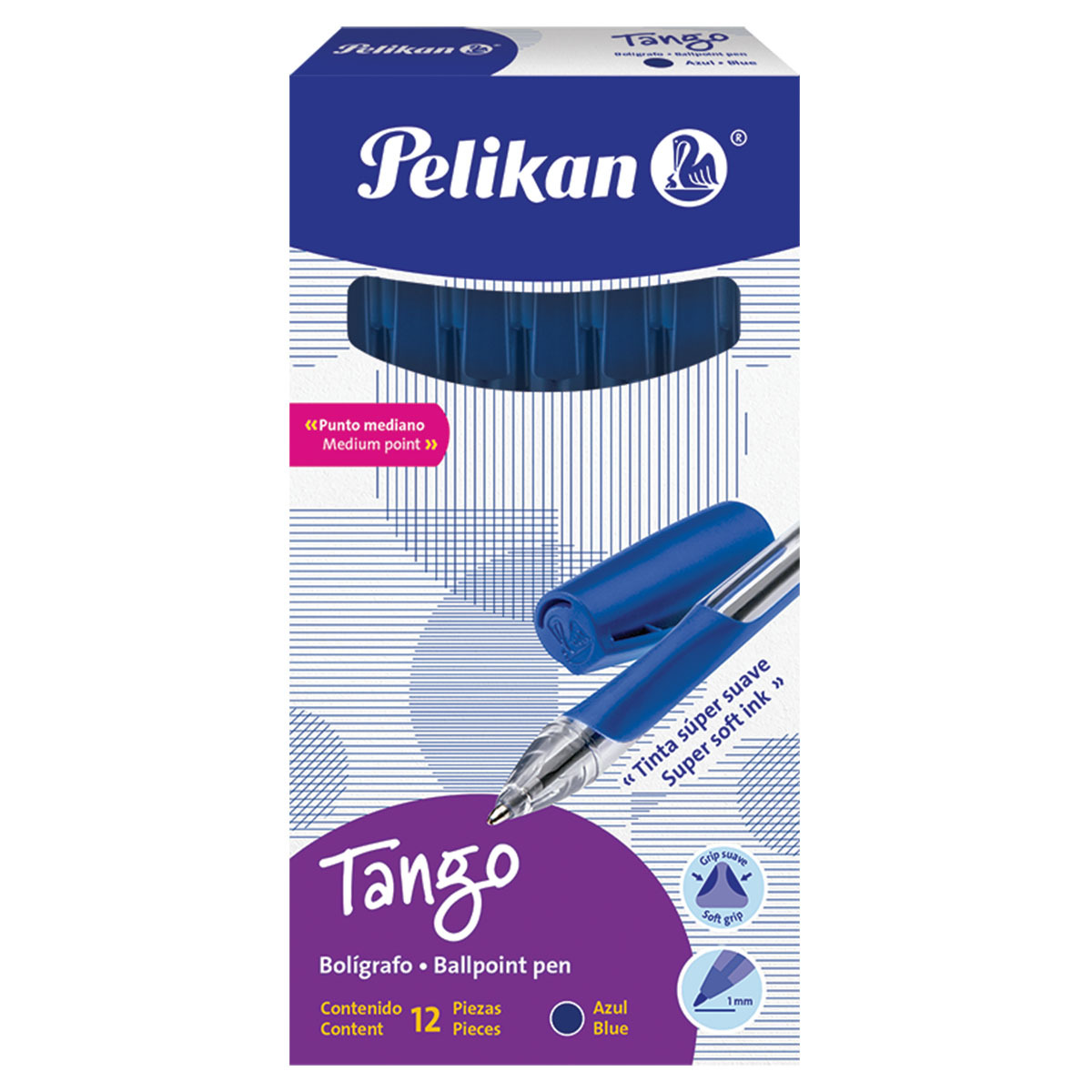 BOLIGRAFO TANGO C/12 PZ AZ