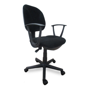 SILLA SECRETARIAL BASICA DE TELA NEGRA CON BRAZOS SKY CHAIRS SILLA SECRETARIAL BASICA DE TELA NEGRA CON BRAZOS SKY CHAIRS