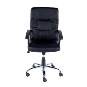 SILLA EJECUTIVA DE PU NEGRO CON BASE CROMADA SKY CHAIRS SILLA EJECUTIVA DE PU NEGRO CON BASE CROMADA SKY CHAIRS