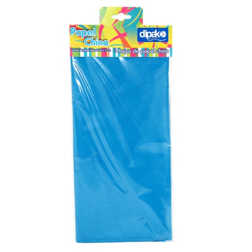 PAPEL DE CHINA DIPAK 3 HOJAS AZUL