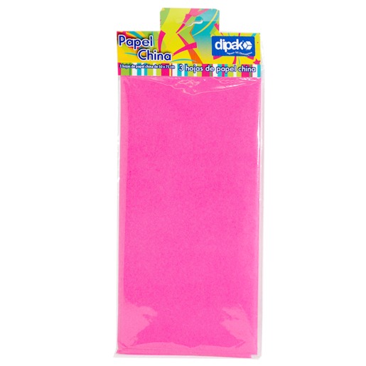 PAPEL DE CHINA DIPAK 3 HOJAS ROSA