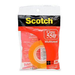 SCOTCH CINTA ADHESIVA USO GENERAL 550, 18MM X 33M SCOTCH CINTA ADHESIVA USO GENERAL 550, 18MM X 33M