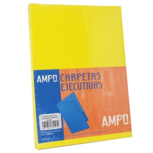 CARPETA AMPO EJECUTIVA (BARNIZADA, COLOR AMARILLO) CARPETA AMPO EJECUTIVA (BARNIZADA, COLOR AMARILLO)