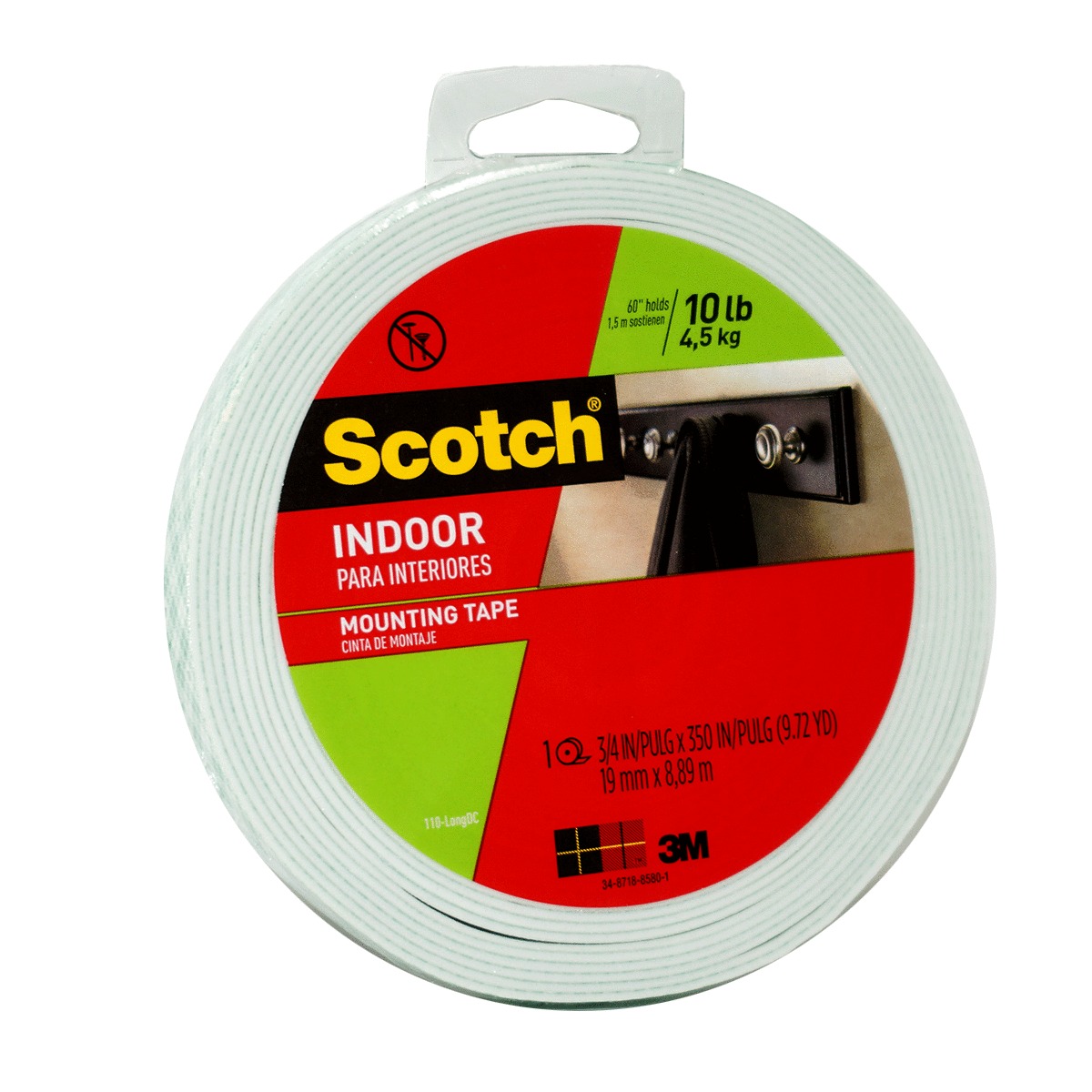 CINTA FOAM MOUNT (TRANSPARENTE 19X8.89 METROS)