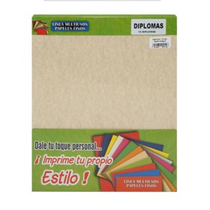 DIPLOMAS MARFIL ANTIGUO 176G P/10 T/C DIPLOMAS MARFIL ANTIGUO 176G P/10 T/C