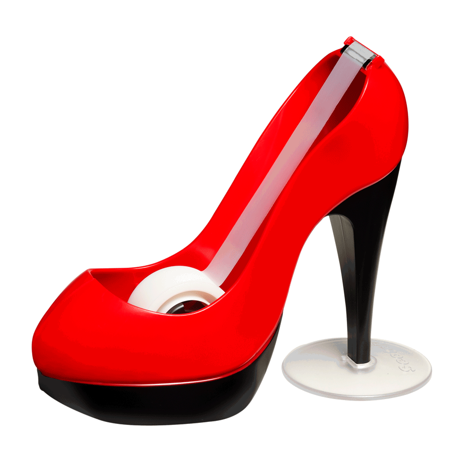 DISPENSADOR ZAPATO SCOTCH, (COLOR ROJO 1 PIEZA)