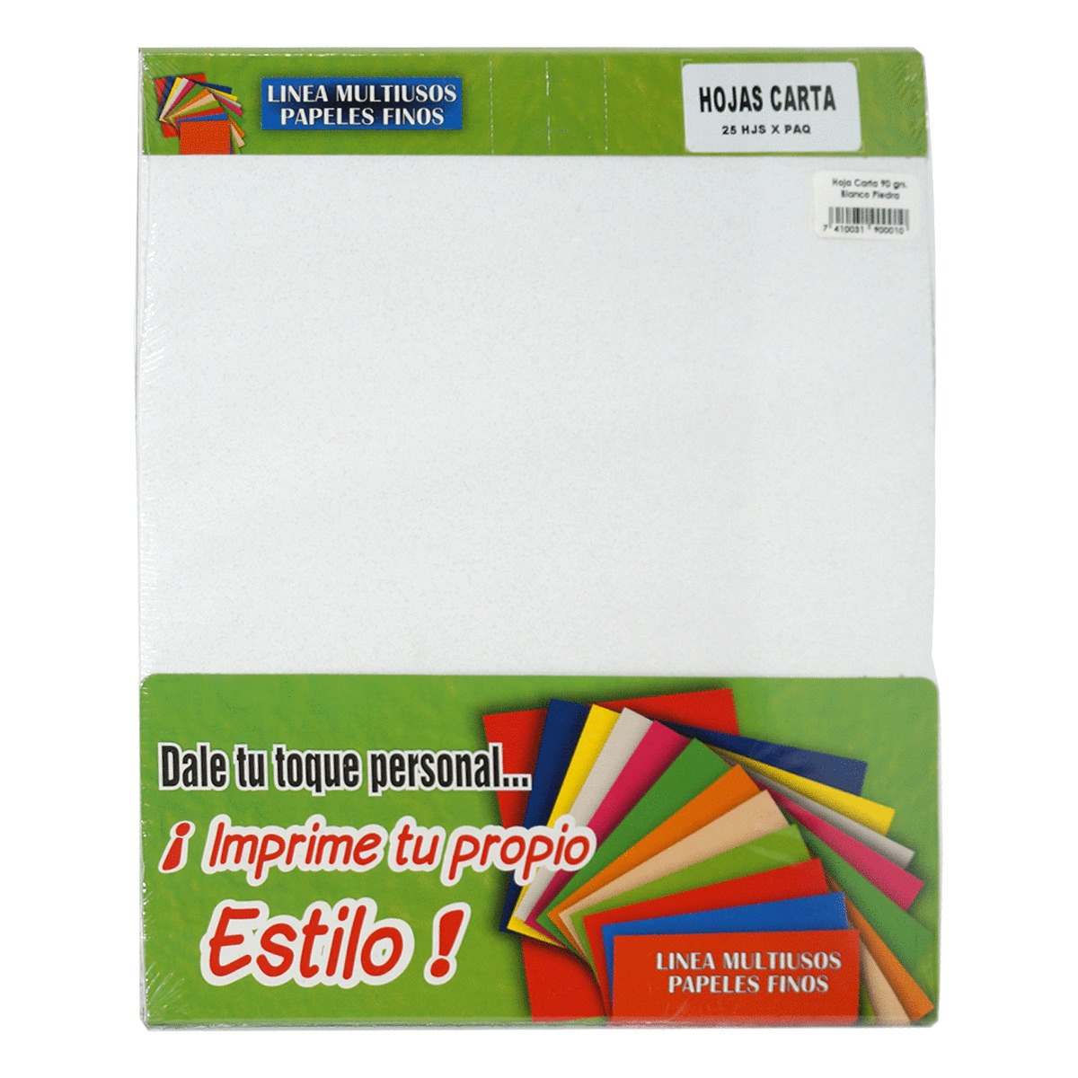 HOJA CARTA BLANCO PIEDRA 90G P/25 T/C