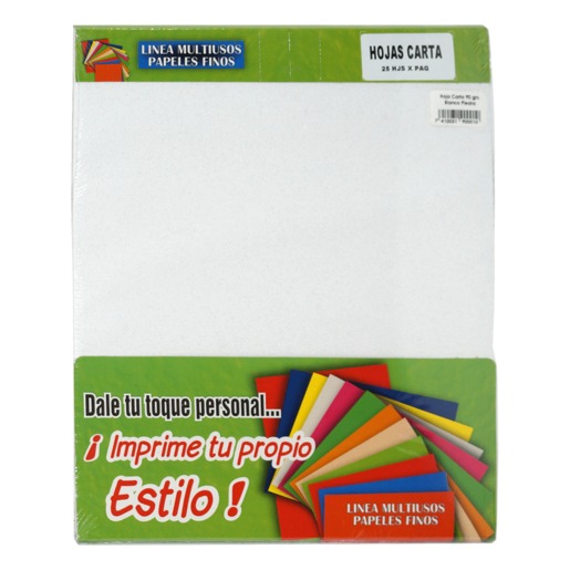 HOJA CARTA BLANCO PIEDRA 90G P/25 T/C