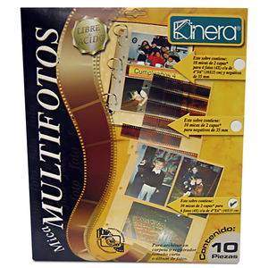 PROTECTOR PARA FOTOS KINERA (CARTA, 10 HOJAS) PROTECTOR PARA FOTOS KINERA (CARTA, 10 HOJAS)