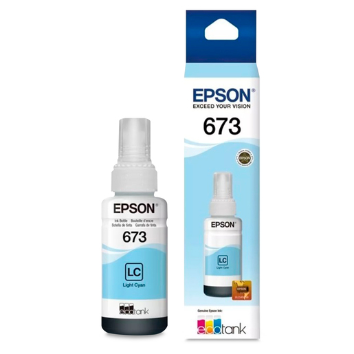 BOTELLA DE TINTA EPSON CIAN CLARO T6735