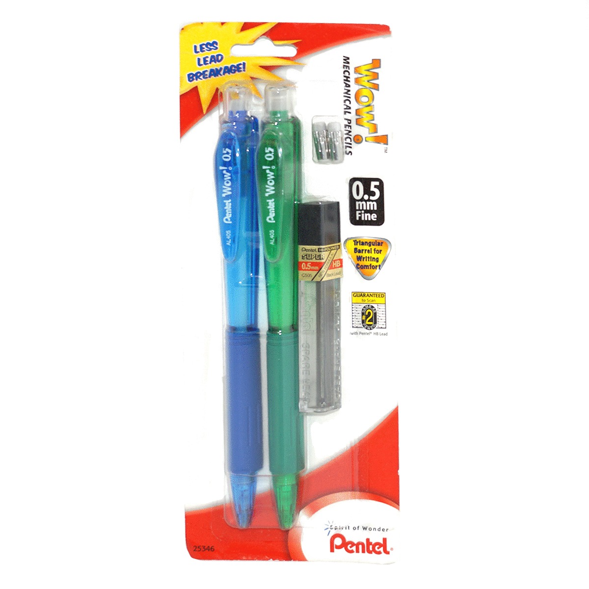 PORTAMINAS WOW C/MINAS 0.5MM B/2