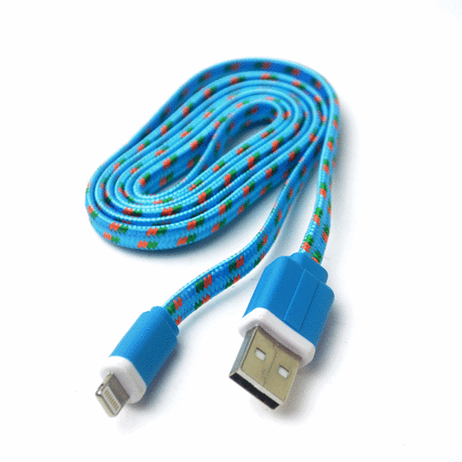 CABLE USB SPECTRA LIGHTNING (1 METRO, AZUL)