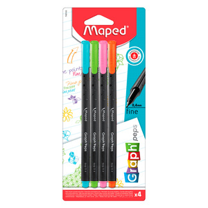 ROTULADOR FINO GRAPH PEPS FANCY B/4 ROTULADOR FINO GRAPH PEPS FANCY B/4