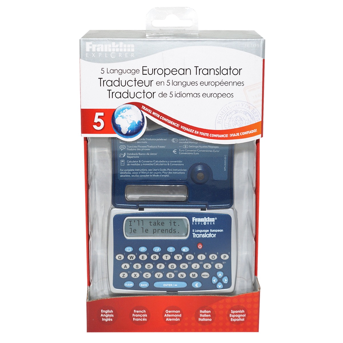 TRADUCTOR FRANKLIN FRTXF5 5 IDIOMAS