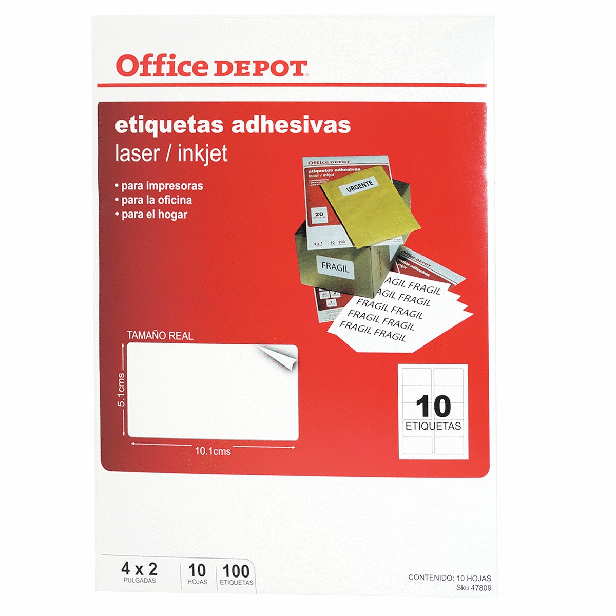ETIQUETA OFFICE DEPOT ADHESIVA LASER-INKJET,BLANCO | Office Depot Guatemala
