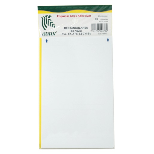 ETIQUETA RECTANG 3.8X7.6 BCA