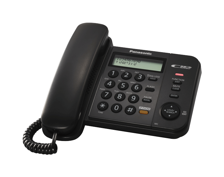 TELEFONO PANASONIC TS580 (ALAMBRICO NEGRO)